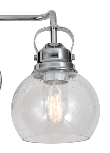 Shirley Metal/ Bubbled Glass Vanity Light - JONATHAN Y